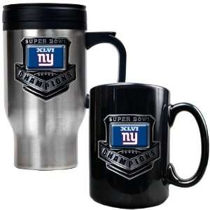 BSS   New York Giants NFL Super Bowl 46 Champ 16oz Stainless Steel 