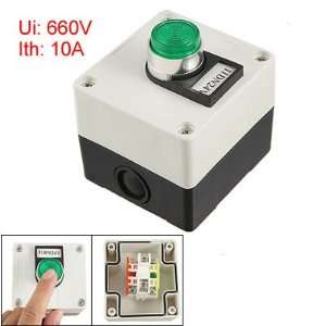   Cap Lamp Momentary Action Push Button Switch Rectangle Station Box