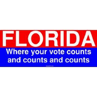 FLORIDA Where your vote counts and counts and counts Large 