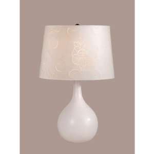    Ava Table Lamp with Seasham Shade in Beige