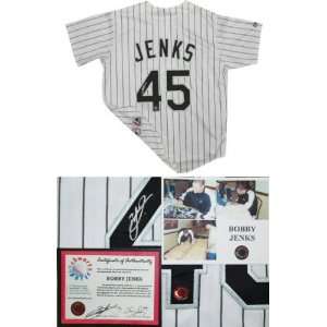  Bobby Jenks Chicago White Sox Autographed Replica Jersey 