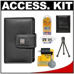 Nikon Coolpix 9412 Leather Carrying Case + Accessory Kit for S60, S70 
