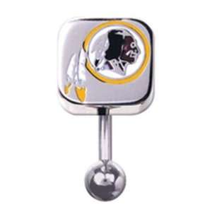  Washington Redskins 316L Stainless Steel Belly Ring   14G 