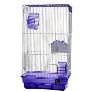  3 Level Small Animal Cage   White/Purple (Quantity of 1 
