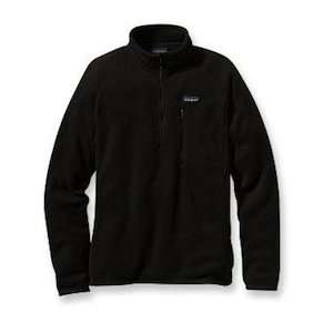  Patagonia Mens Better Sweater 1/4 Zip Black (XL) Sports 