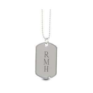  Gordons Jewelers Sterling Silver Engraved Dog Tag (1 3 