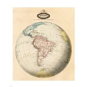  Map of South America Poster (18.00 x 24.00)