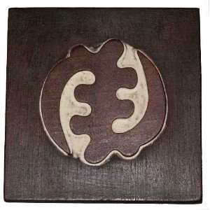 Adinkra Symbol Hand Carved Wood (Ghana) Gye Nyame   Bamboula #FRMG12