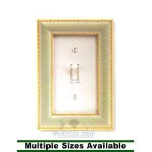  Decorative wall plate frame green lime wash frame
