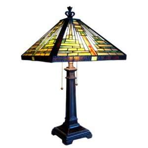  Southwestern Mountain Tiffany Style Table Lamp