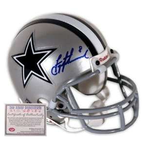  Troy Aikman Dallas Cowboys NFL Hand Signed Mini Helmet 
