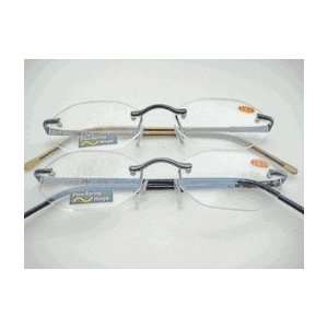  Oval Rimless Clear Full Reader