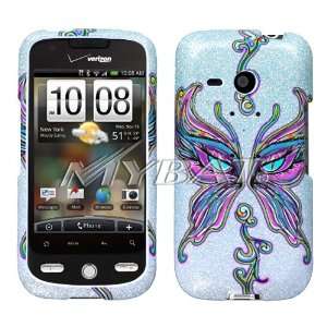   Teal Butterfly Eyes (Sparkle) Phone Protector Cover 