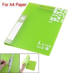  Amico Lime Color Big Lever Clip Soft Plastic A4 File 
