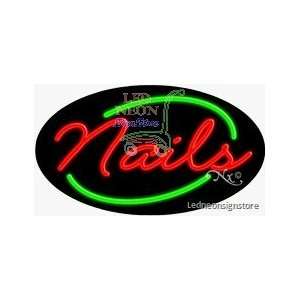  Nails Neon Sign 17 inch tall x 30 inch wide x 3.50 inch 