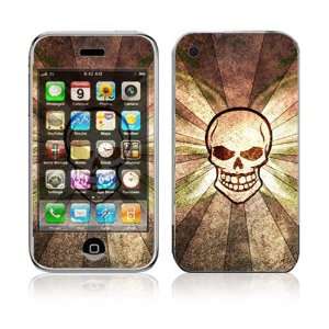  Apple iPhone 3G Decal Vinyl Sticker Skin   Laughing Skull 