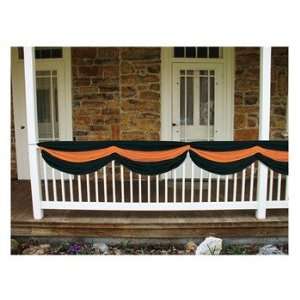  Halloween Fabric Bunting (orange & black) Party Accessory 