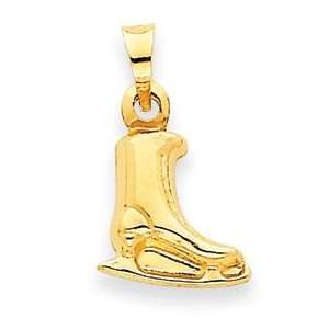  14k Ice Skate Pendant Jewelry