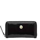 NEW KATE SPADE ROLAND PARK PATENT LEATHER BLACK LACEY ZIP AROUND 