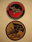 TWO US Air Force Lockheed F 22 Raptor Patches