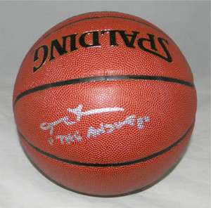 ALLEN IVERSON AUTOGRAPHED SIGNED 76ERS NBA SPALDING BASKETBALL W/ THE 