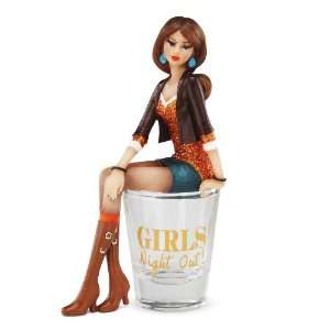Girls Night Out by Hiccup, Girl in Shot Glass, 5.75 Inches Tall with 