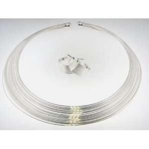 Young & the Restless ~ Jill ~ Silver Multi wire Choker Necklace and 