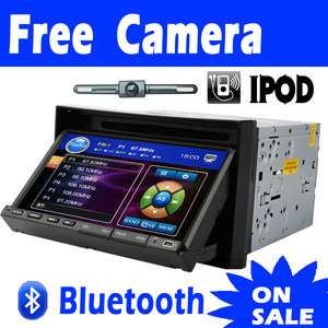   DIN In Dash Car DVD Player iPod Radio TV Bluetooth Ready+Backup Camera