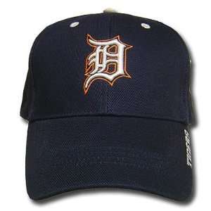  MLB DETROIT TIGERS NAVY BLUE VINTAGE HAT CAP NEW ADJ 