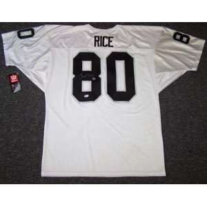 Jerry Rice Autographed Jersey   White