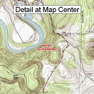   Map   Distant, Pennsylvania (Folded/Waterproof)