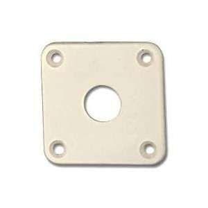  Jackplate for Les Paul White Plastic Musical Instruments