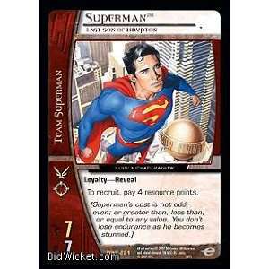 Krypton (Vs System   DC Worlds Finest   Superman, Last Son of Krypton 