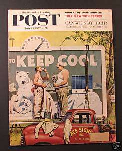 1957 SATURDAY EVENING POST Magazine   July 13  