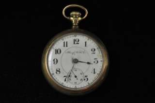 VINTAGE 18S ILLINOIS 17J POCKETWATCH FROM 1904 RUNNING  