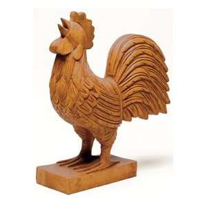  Hand Carved Wooden Rooster