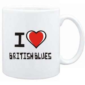  Mug White I love British Blues  Music