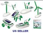 in 1 Educational Solar Powered Manual Assemble Kits Robotikis Toy US 