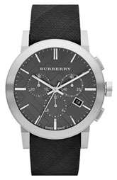 NEW Burberry Timepieces Check Stamped Round Dial Watch $595.00