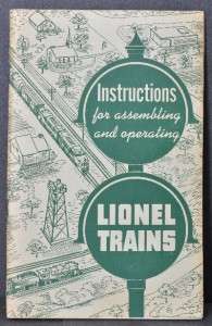 1951 Lionel instructions booklet No. 926 51  