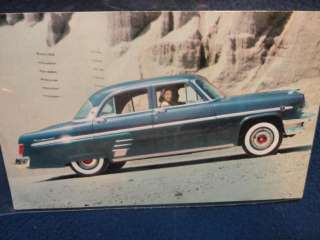 1954 Mercury Monterey 4 Door Sedan. Factory promo postcard. Postmarked 