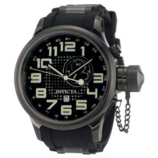 Invicta Mens 5861 Russian Diver Black Dial Polyurethane Watch 