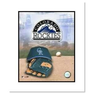  Colorado Rockies MLB Team Logo and Baseball Cap Collage 
