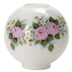 BALL LAMP SHADE GWTW PINK FLOWERS DAISIES  