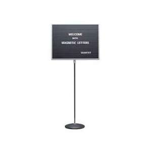  Quartet Products   Message Board W/Stand, Magnetic, Square 
