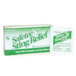  Sting Relief Wipe 10 Count Box Case Pack 100 Everything 