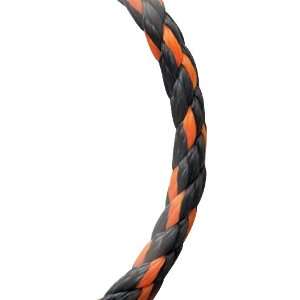   by 400 Feet Poly Twisted 3 Strand Rope, Orange/Black