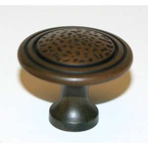  Eclectic 1.50 Pitted Center Knob Finish Rust