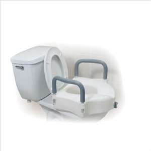 Drive Medical Deluxe Elevated Raised Toilet Seat with Removable Padded