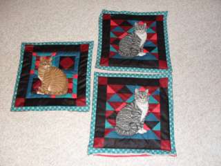 Quilt Pattern Sewing Cats 16 x 16 Squares Animal Lovers  